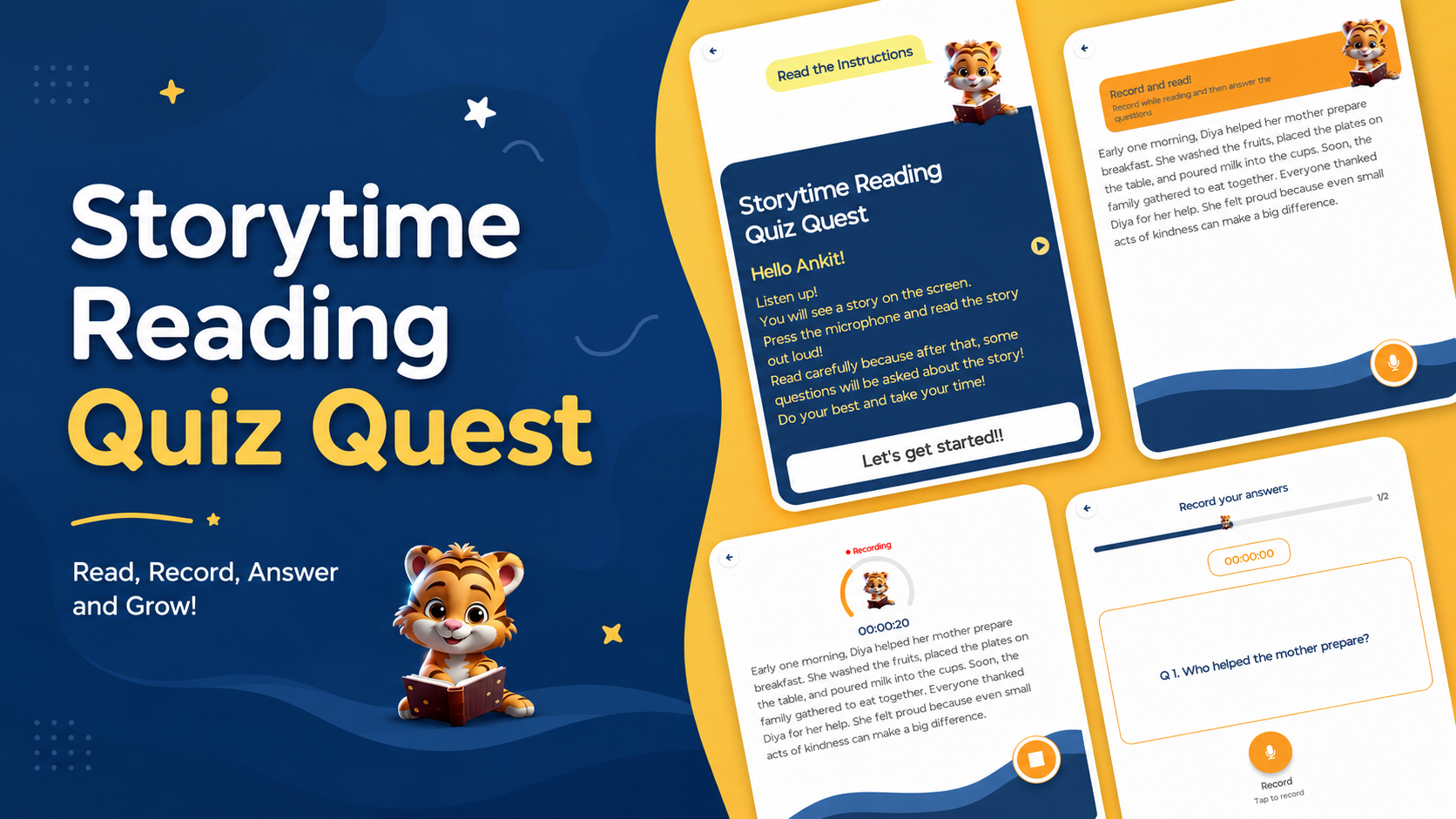 Storytime Reading and Quiz Quest